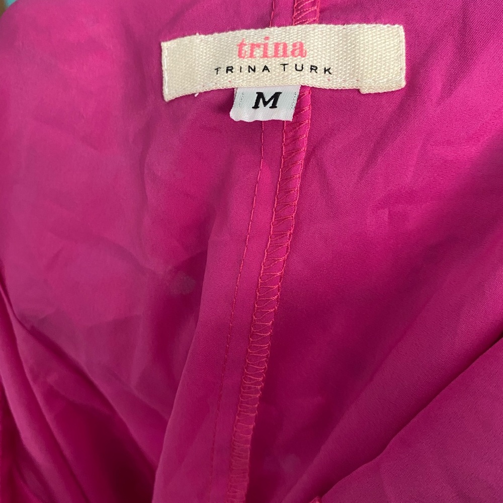 Trina Turk pink lace short dress sz-med - Picture 6 of 6